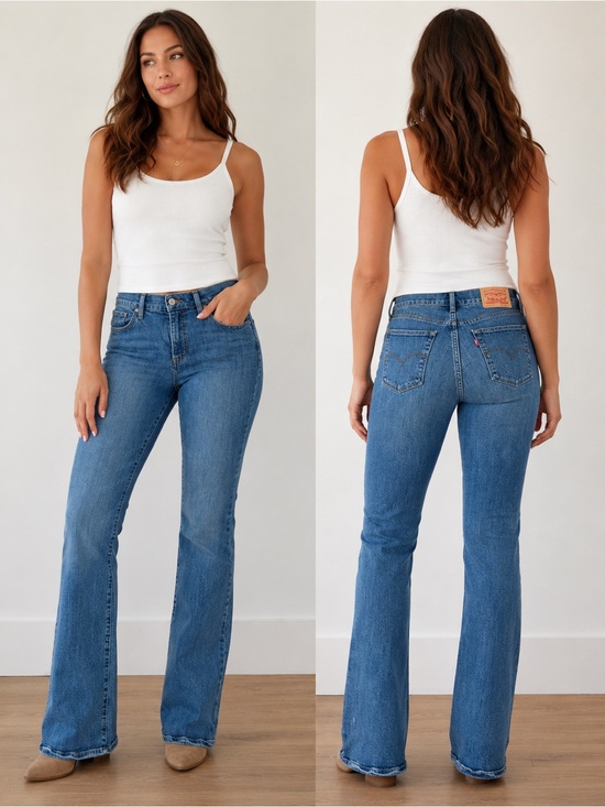 Levi's Denim - Levi’s 315 Shaping Bootcut Jeans Women’s 34x32 Medium Wash Stretch Denim